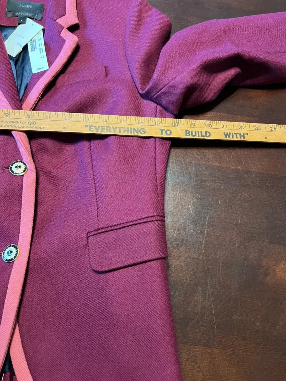 *NEW* J CREW SCHOOLBOY TIPPED WOOL BLAZER - Picture 10 of 13